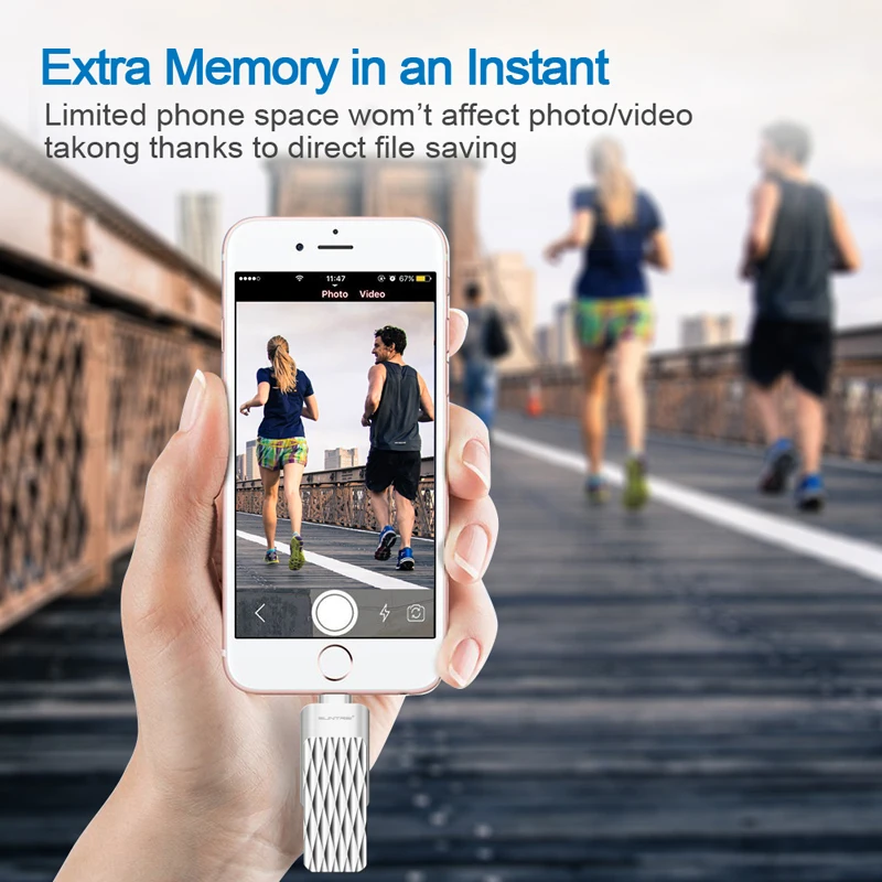 Suntrsi USB 2 0 Flash Drive 16 ГБ 32 OTG Металл флешки для iPhone/iPad/Android смартфон Высокое скорость 64