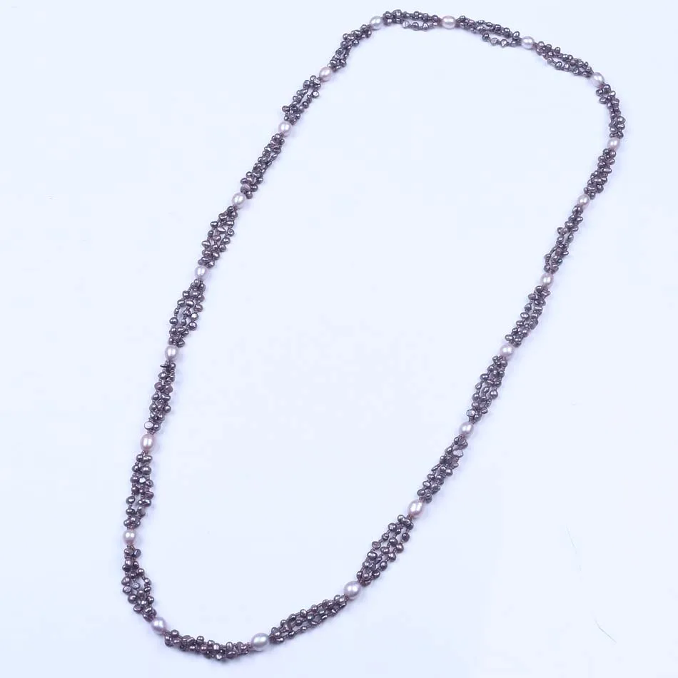 Пресноводное длинное ожерелье в форме барокко для женщин подарки на день