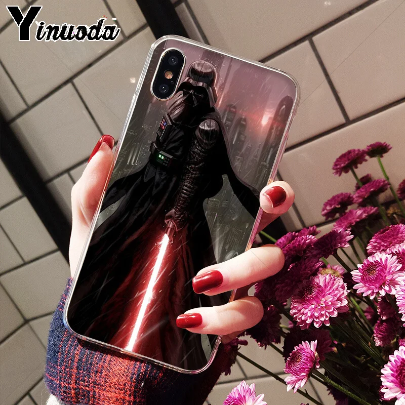 Yinuoda Дарт Вейдер Звездные войны ТПУ чехол для телефона iPhone 8 7 6 6S Plus 5 5S SE XR X XS MAX Coque