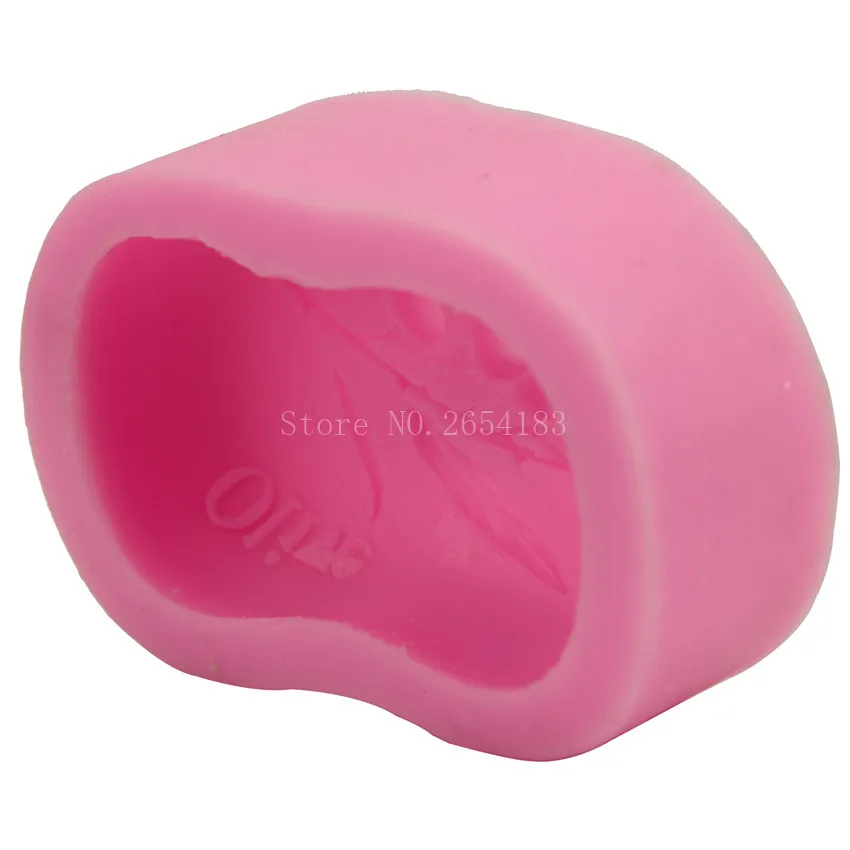 Силиконовая помадка в форме мыла с растительным оливковым узором 3D желейные