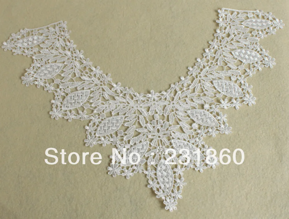 1 шт. выкл белый вырез венеция кружева швейные костюм аппликация ремесло 43.3 см X 31