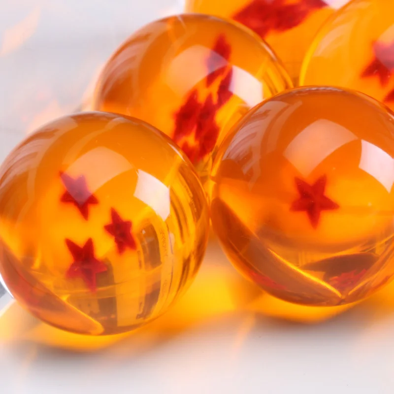 3 комплекта, 3,5 см, Dragon Ball Z, новинка, в коробке, драконий жемчуг, 7 звезд, набор хрустальных шаров, шары Dragon Ball Z, полный комплект