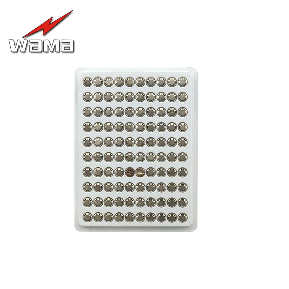 500 шт./упак. Wama AG4 кнопочная ячейка батарейки таблетки LR626 377 SR626SW щелочные батареи