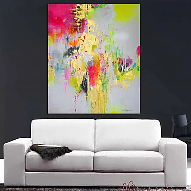 Одна штука ручная роспись абстрактный холст искусство Масляная живопись