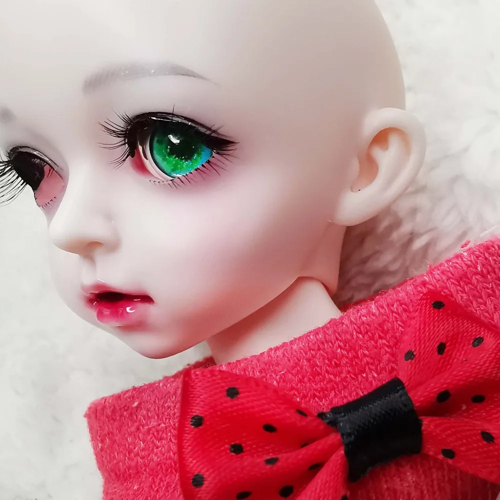Пластиковые глаза BJD ручной работы с зеленым блеском пластиковые 3d очки для 1/3 1/4