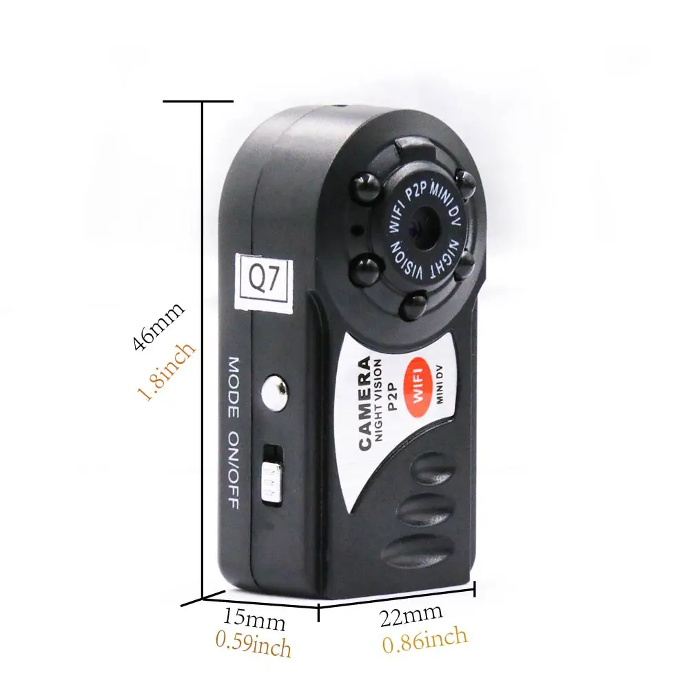 Бесплатная доставка Лидер продаж 720 P HD mini Wi Fi dvr беспроводных ip камер видеокамера