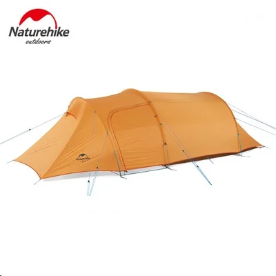 3 Man orange Naturehike открытый 3 Человек Палатка Сверхлегкий туннель палатка 2 человек 4 Человек Палатка - Цвет: 3 Man orange