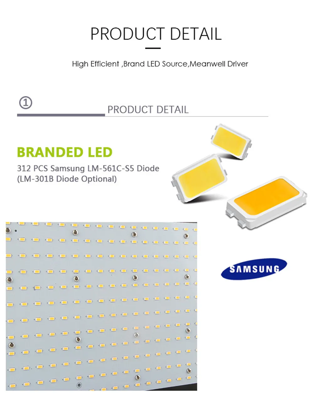 Led grow light quantum доска samsung LM561C полный спектр 150/300/450/600/750/900 W 2700-6500 K Вег/Bloom состояние Светодиодные промышленные светильники Meanwell