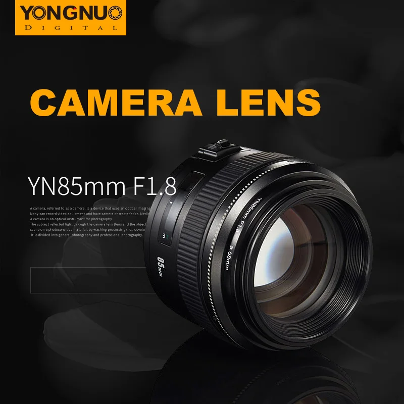 Объектив камеры Yongnuo yn85мм f1.8 AF/MF Стандартный Средний телеобъектив с