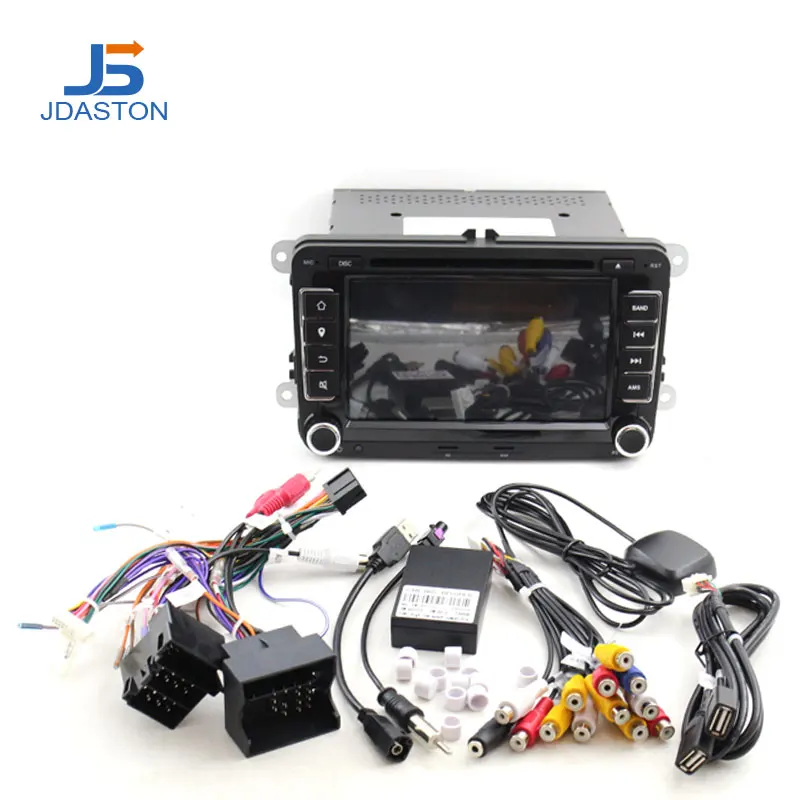 Автомобильный DVD плеер JDASTON 2 din для Skoda Volkswagen VW Passat B6 Polo Golf Touran Sharan Jetta Caddy T5 Tiguan Seat