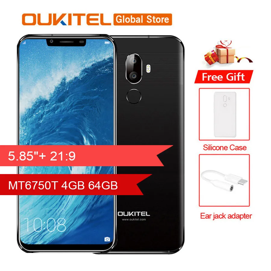 Оригинальный мобильный телефон Oukitel U18 5 85 дюйма 21:9 полный дисплей распознавание