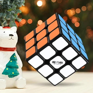 D-FantiX Qiyi Thunderclap 3x3 скоростной куб Гладкий волшебный куб головоломка 57 мм(черный