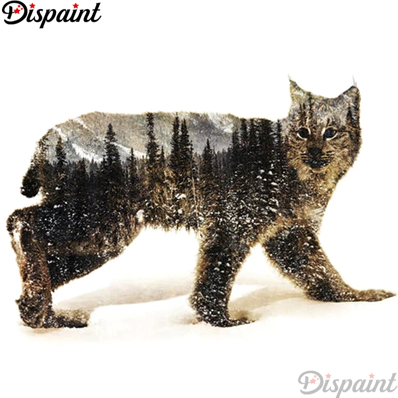Необычная полная квадратная/круглая дрель 5D DIY Алмазная картина &quotВолк пейзаж&quot