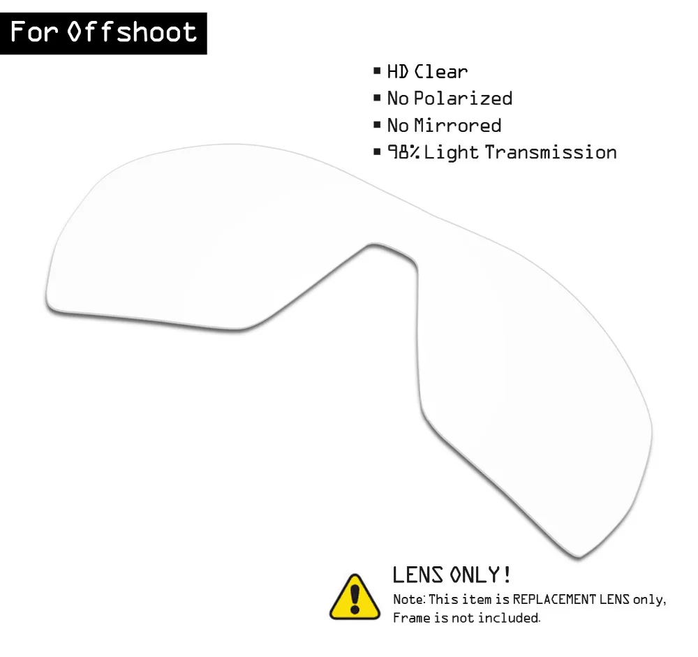 

SmartVLT Sunglasses Replacement Lenses for Oakley Offshoot - HD Clear