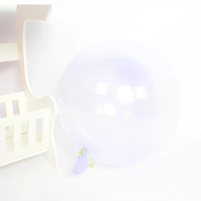 18in crystal BOBO pp 18/24 дюймов прозрачные гелиевые шары День рождения Декорации на свадьбу, вечеринку светодиодный шар конфетти пузырь Рождественский подарок - Цвет: 18in crystal BOBO pp