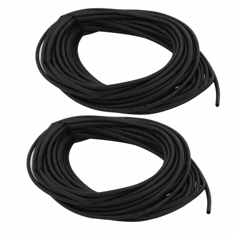 

UXCELL 2pcs 2mm Dia Black Polyolefin Heat Shrinkable Tube Shrink Tubing 10m Length for Electric Insulation Hot Sale