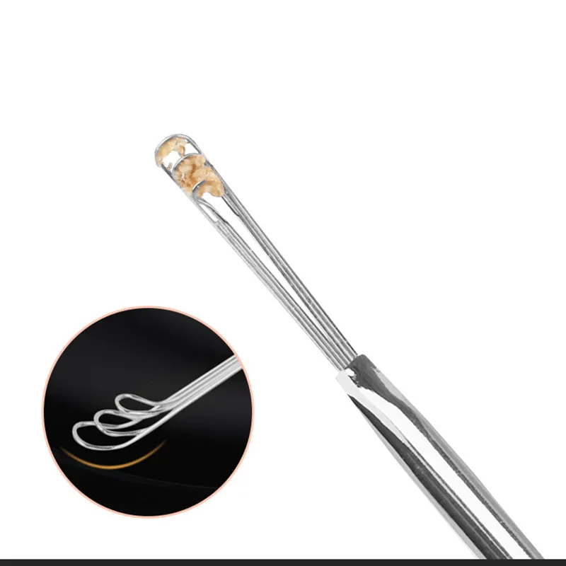 Портативные серьги из нержавеющей стали чистящие инструменты для ухода за ушами