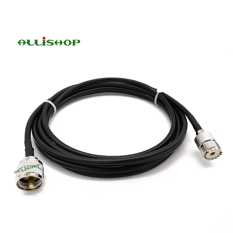 UHF PL-259 разъем для UHF SO-239 Jack LMR200 Антенна удлинитель для автомобиля CB радио Ham радио двухстороннее радио VHF радио