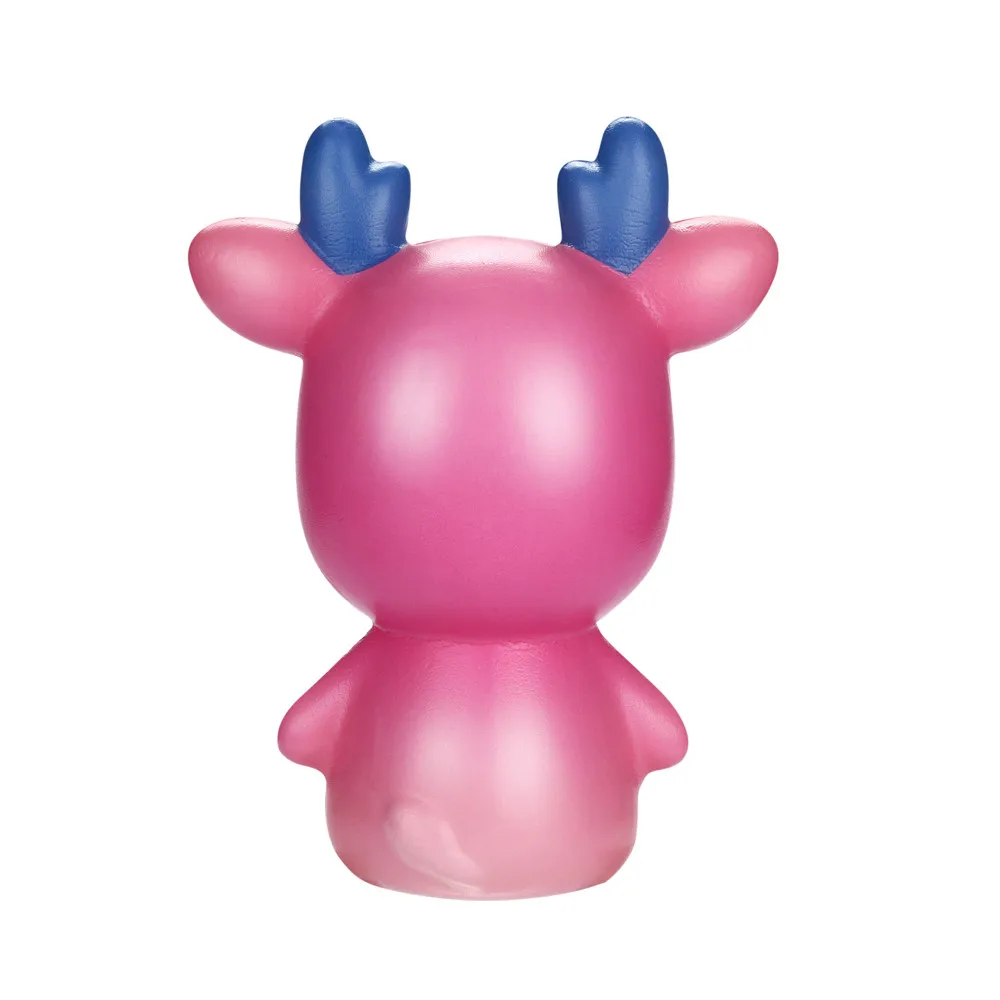 Squishies Kawaii с рисунком рождественского оленя медленно поднимающийся крем ароматизированное средство для снятия стресса игрушки медленно нарастающее при сжатии игрушки CollectionZ04