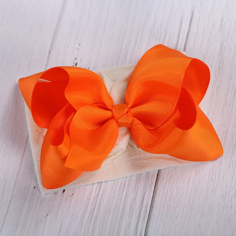 Большой бантик текстура Топ узел для девочек шикарный Дети Твердые широкий