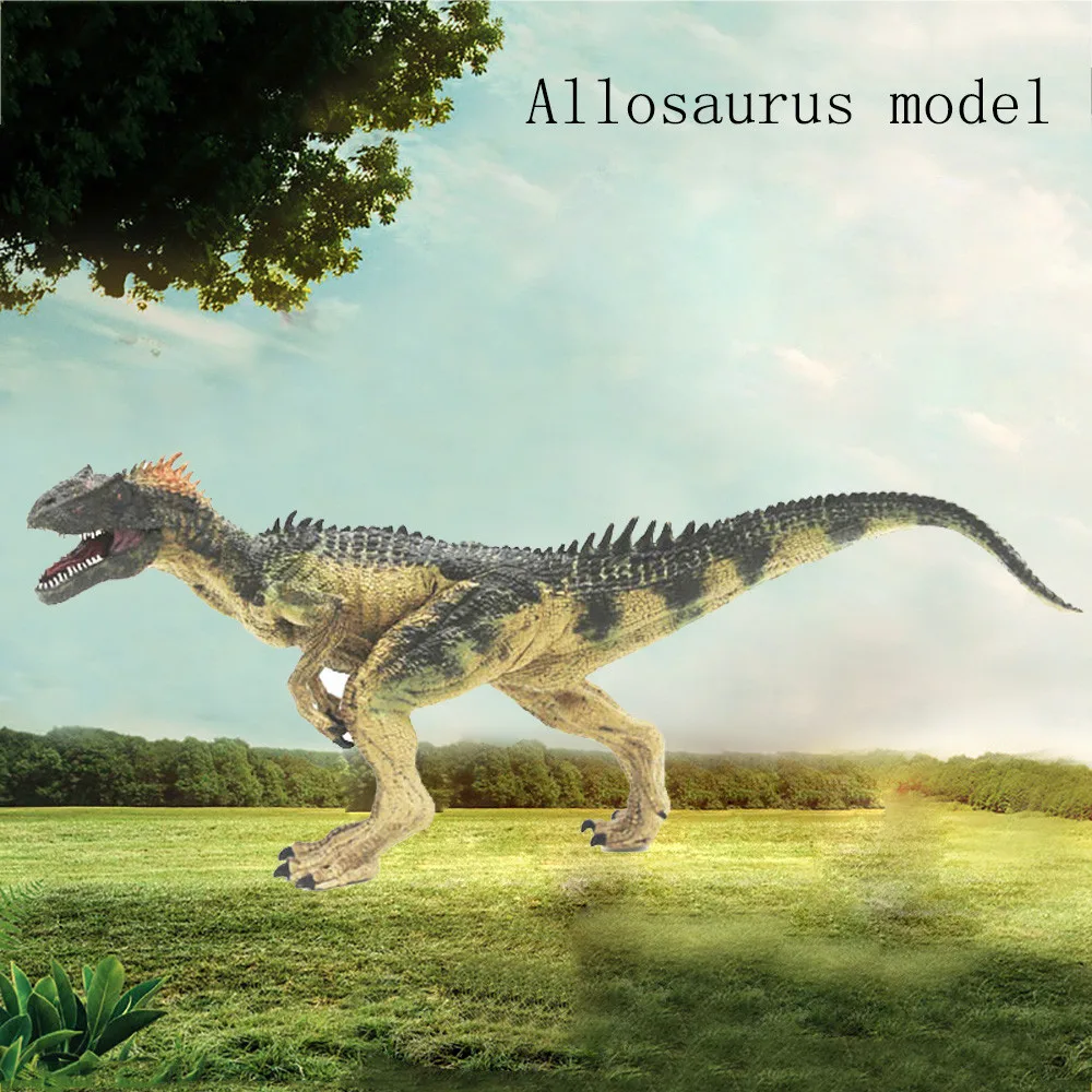 Модель динозавра игрушки многоцветные Развивающие для детей модель Allosaurus