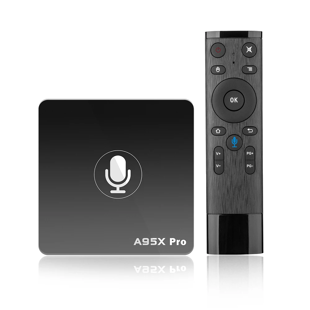 A95X Pro Android tv BOX 7 1 Голосовое управление четырехъядерный Amlogic S905W 2 ГБ оперативной