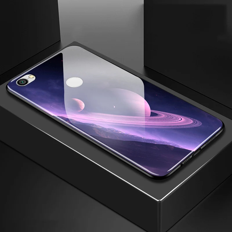 5 &quotдля Xiaomi redmi Y1 чехол из закаленного стекла для redmiY1 Y 1 Звездное витражное стекло