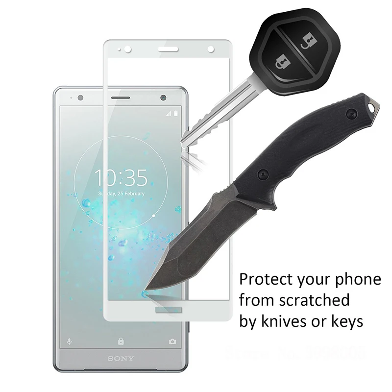 Защитное стекло для Sony Xperia XZ2 Compact закаленное XZ2Compact H8324 H8314 полноэкранная пленка |