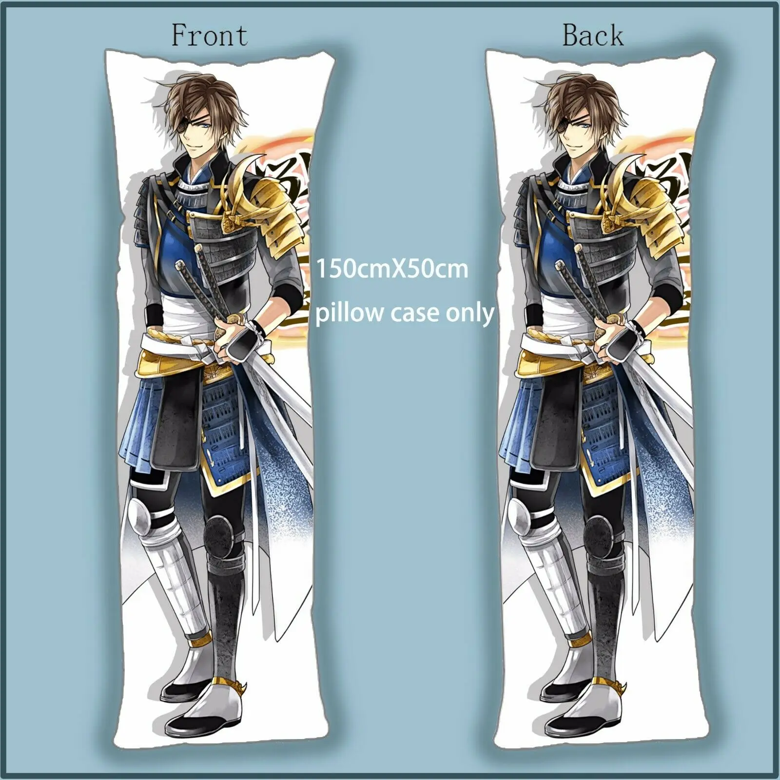 Ikemen Sengoku дата Masamune Dakimakura длина тела Наволочка Чехол 59"