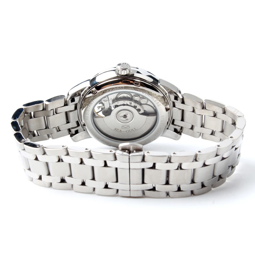 Мужские автоматические часы для бизнеса Seagull с маховиком датой и ретроклассным