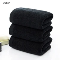 luxury 100 cotton men face towel toalha super soft spa black towel home hotel terry towel bathroom gy12 for home and comfort