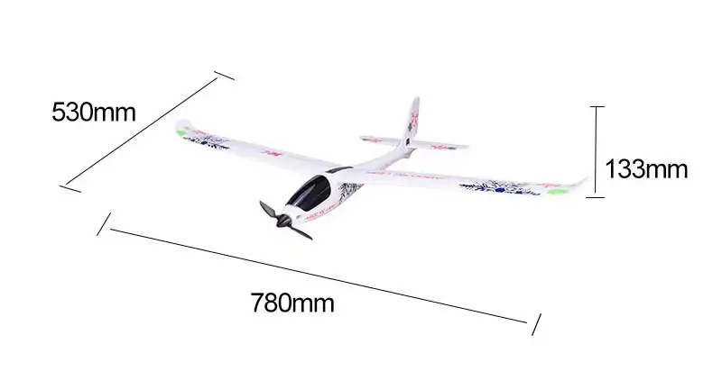 WLtoys XK A800 2 4 ГГц 5 канальный радиоуправляемый самолет с переключателем режима 3D/6G 780