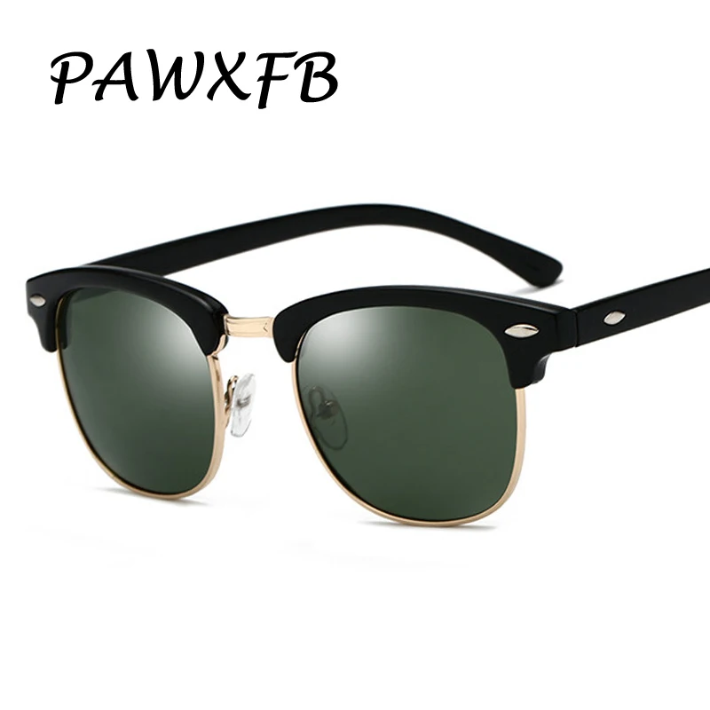 Pawxfb 2019 Новинка Поляризованные солнечные очки в стиле ретро Для мужчин женщин на