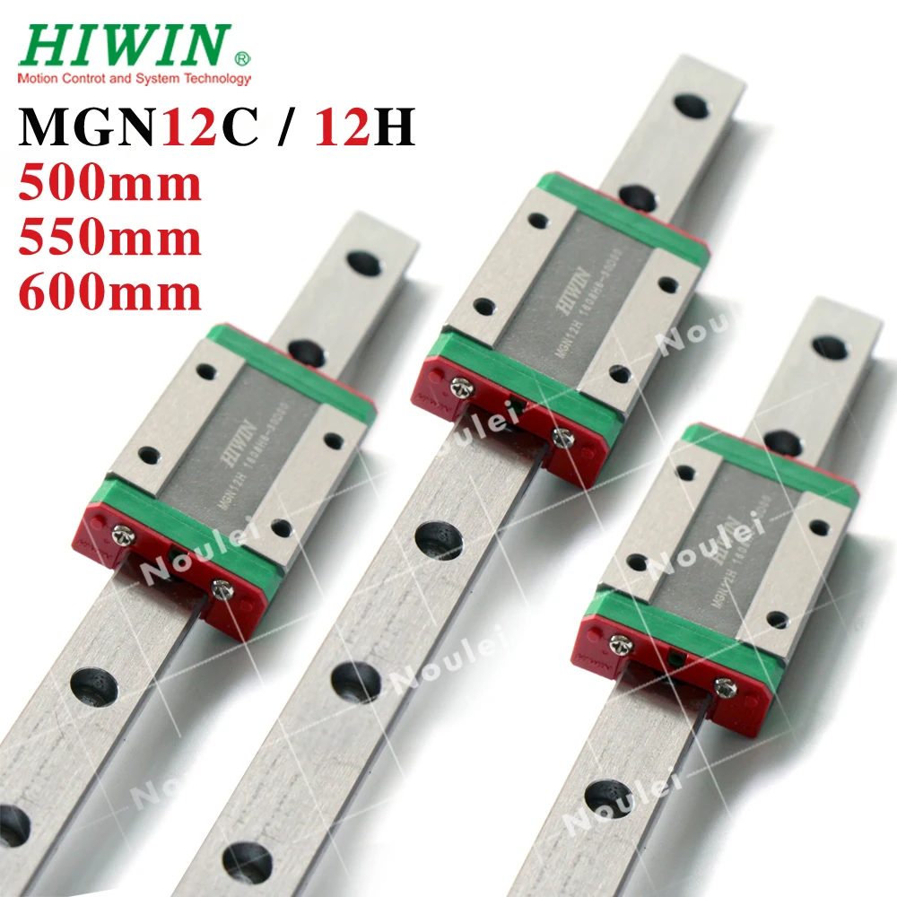 HIWIN MGN12 500 мм 550 600 650 линейная направляющая с MGN12H MGN12C скользящие блоки из