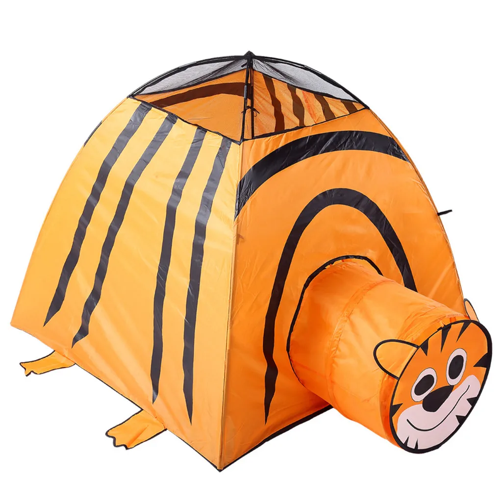 Play Tent For Kids Polyester Outdoor Toys Children Folding Tiger toy House for Boys Girls k422 | Игрушки и хобби