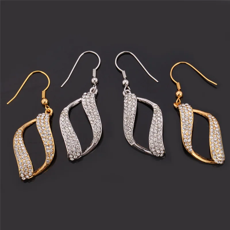 Женские серьги подвески с кристаллами золотого цвета|earings fashion|earring wholesalerearrings base |