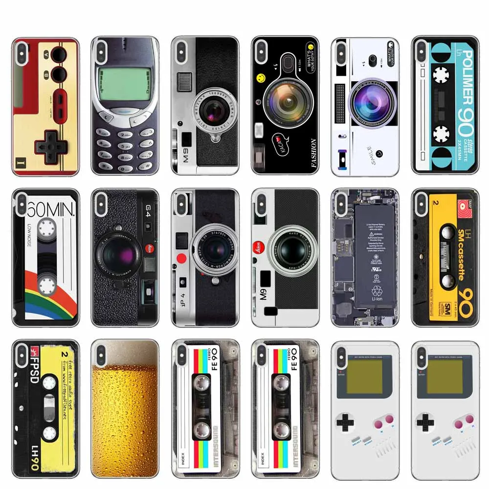 Чехол для телефона Gameboy мягкий прозрачный силиконовый чехол из ТПУ iPhone X 10 XR XS Max 8 7