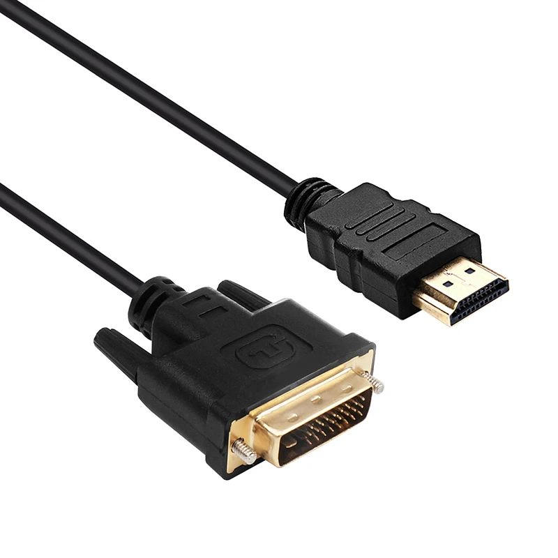 HDMI папа к DVI 24 + 1 D Мужской адаптер видео кабель позолоченный 1080P для HDTV плазменный