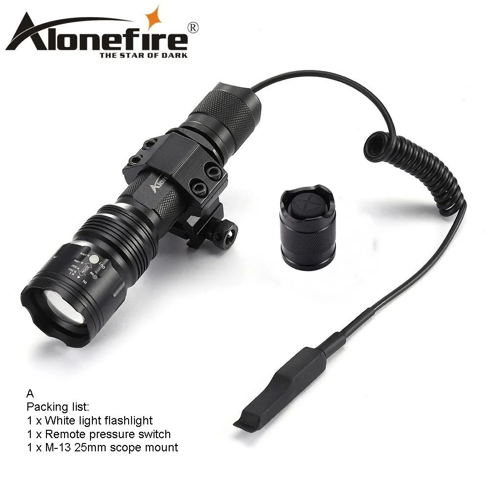 Tactics flashlight A AloneFire TK104 CREE L2 светодиодный тактический Zoom пистолет вспышка светильник пистолет страйкбол фонарь светильник лампа для наружной охоты - Испускаемый цвет: Tactics flashlight A