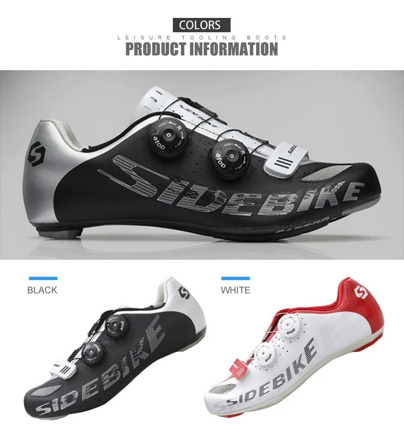 SIDEBIKE/Обувь для велоспорта; Мужская профессиональная обувь для велоспорта; нейлоновая спортивная обувь высокого давления; обувь для велосипеда с самоблокирующимся замком; Chaussure Velo Route