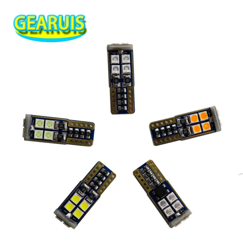 10/100 шт. супер яркий T10 canbus светодиод 10 SMD 3030 1 8 Вт 194 168 W5W купольный светильник для