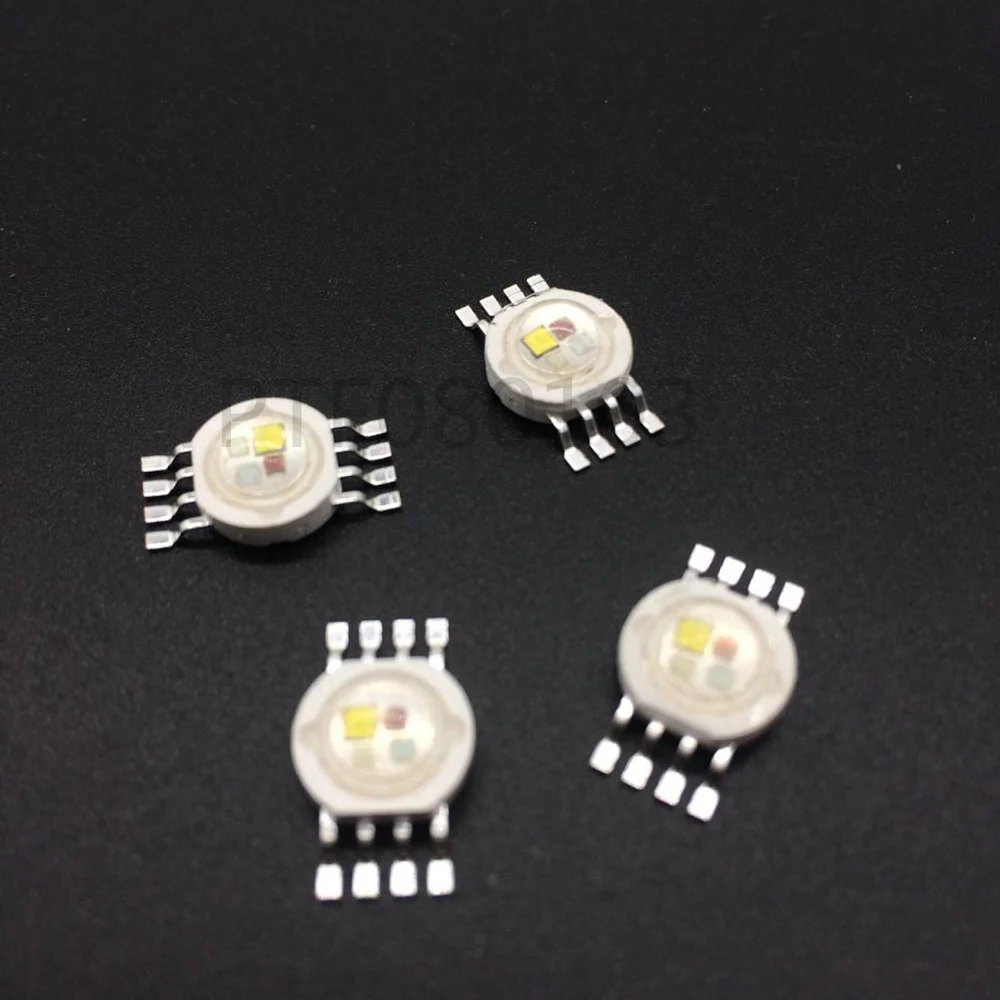 RGBW (RGB+W) 4*3W 12W LED Lamp Emitter Diodes For Stage Lighting High Power LED 45mil Epistar LED Chip 20PCS