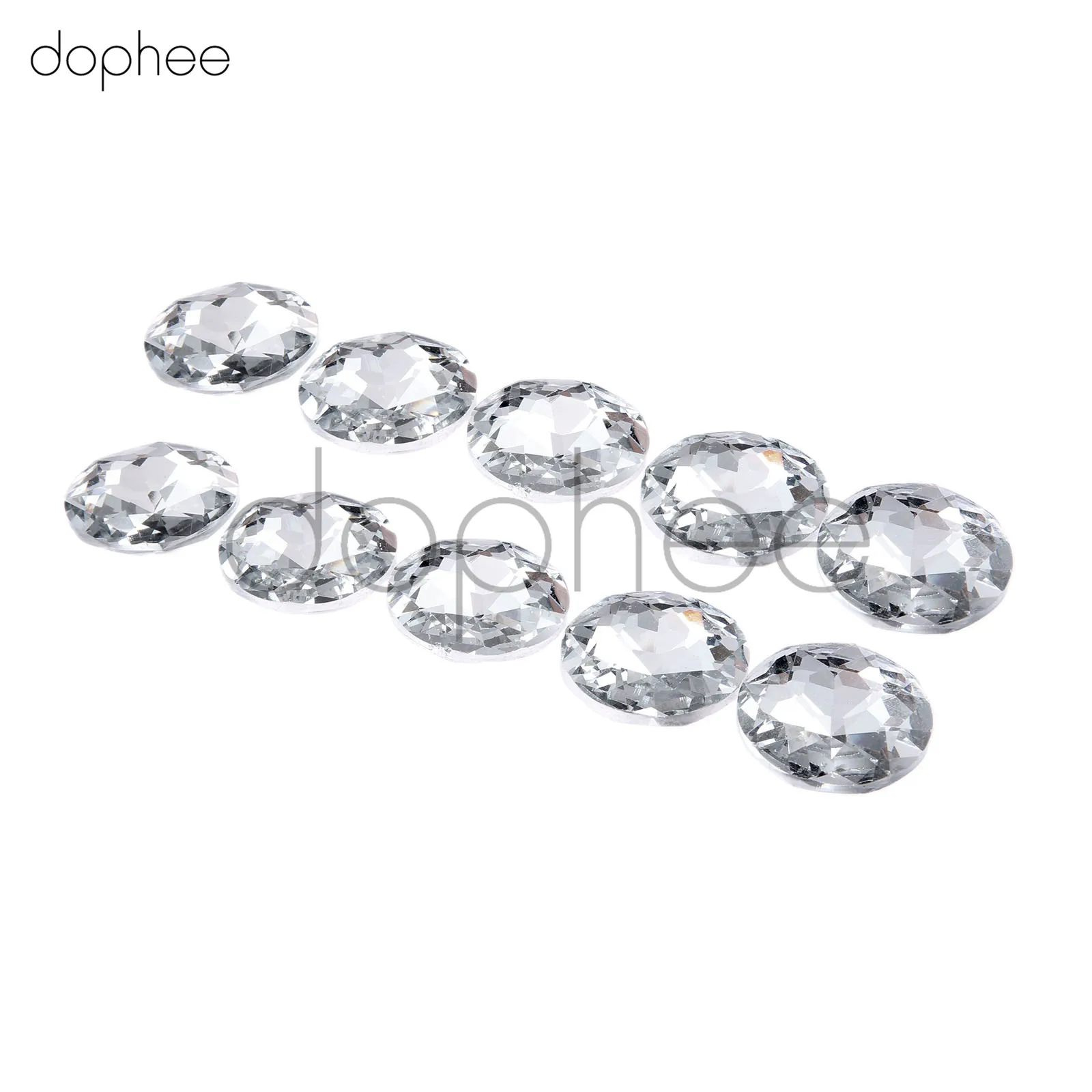 Dophee 10 шт. 16/18/25 мм бриллиантовый рисунок блестящие круглые пуговицы швейные для