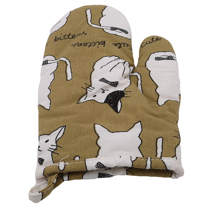 2020 Новое поступление милые перчатки для микроволновой печи с мультяшным принтом