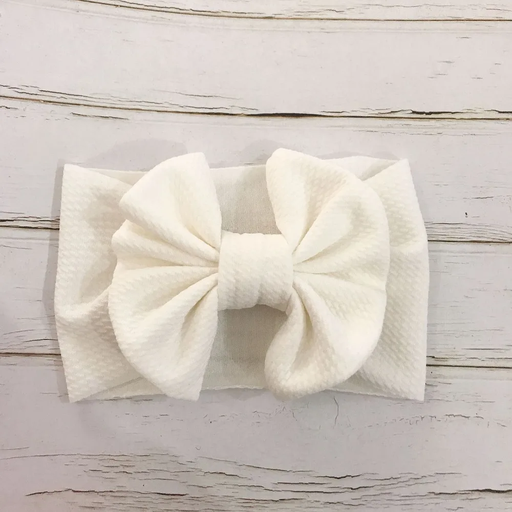 

ON SALE Infant Bowknot Headband Knitted Cotton Children Girls elastic hair bands Turban for girl Headbands Summer bandeau bebe