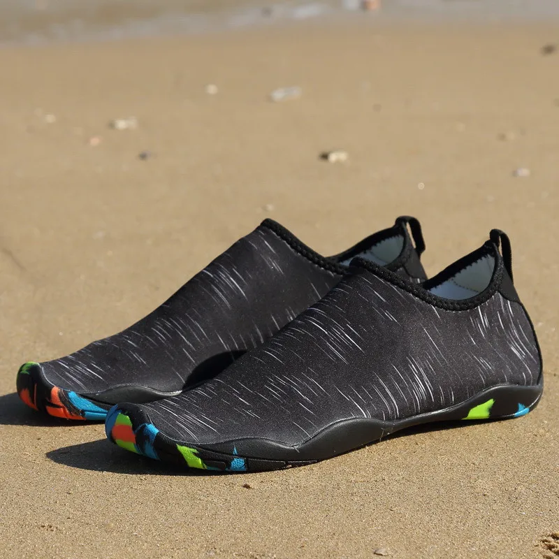 Black(water shoes) Пара кроссовок унисекс; повседневная обувь на плоской подошве с воздушной подушкой; Мужская дышащая обувь; Zapatillas Deportivas Hombre - Цвет: Black(water shoes)
