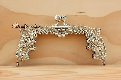 Металлическая оправа для кошелька застежка легированный никель 5 дюймов x 2 1/4