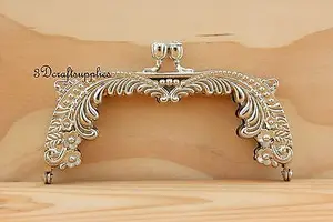 Металлический держатель для кошелька клипса сплава никеля 5 дюймов x 2 14 дюйма D33