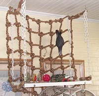 new parrot swing ladder toys rope net with buckles pet bird bites climb chew toys hanging cockatiel swing parrot cage bird toys