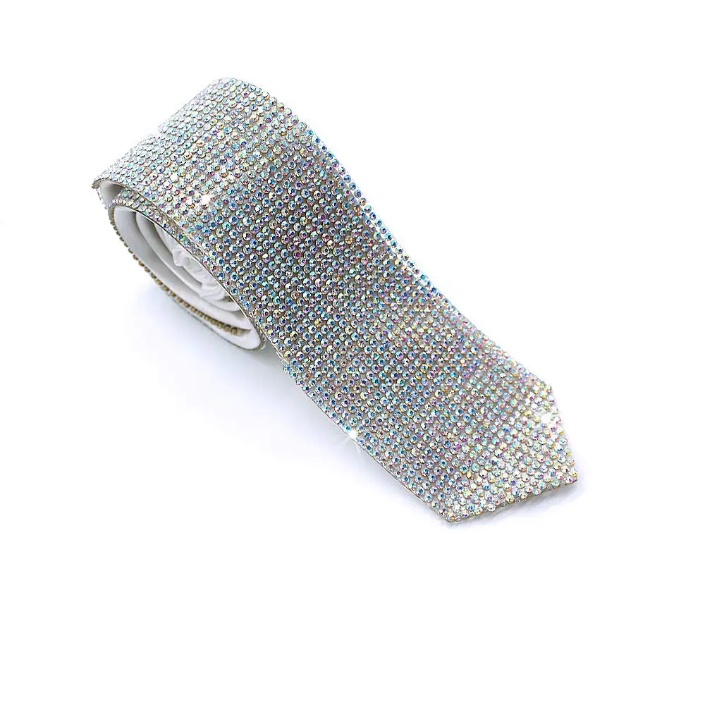 Майкл Джексон галстук Лазерная Кристалл Стразы ожерелье с галстуком для